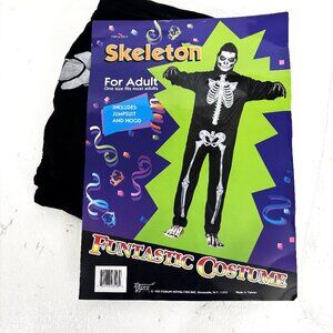 Vtg Skeleton Jumpsuit w/ Cap One Size NWT NOS
